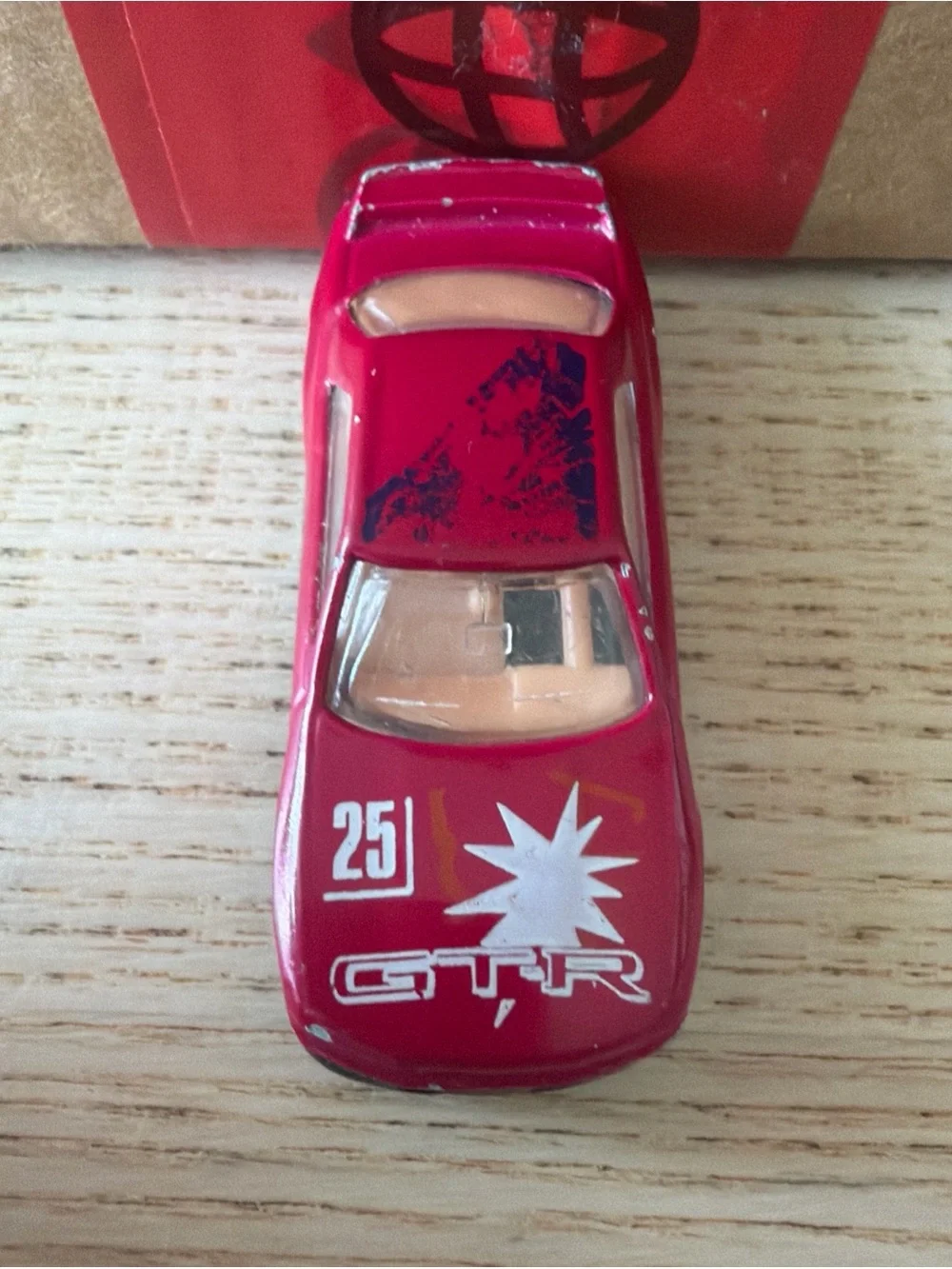 Vintage Sohbi Nissan GTR Skyline #25 Red Diecast Car Rare